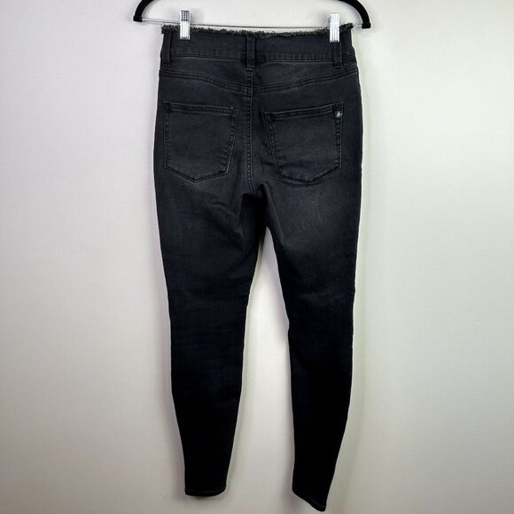 Maurices‎ high rise black ram hem waist jean size xs - Picture 5 of 10
